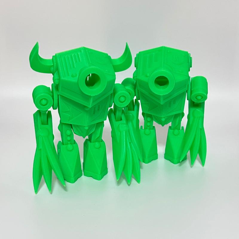 Green Bot Slicer 3D Printed Robot Collectable
