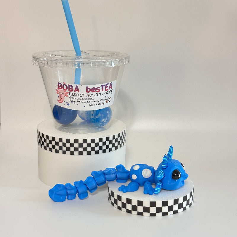 Blueberry Vanilla Breeze Novelty Boba Bestie 3D Printed Fidget Collectable