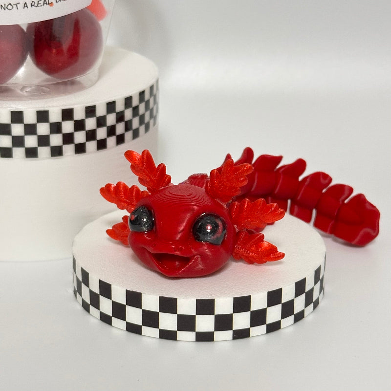 Crimson Cherry Sparkle Novelty Boba Bestie 3D Printed Fidget Collectable