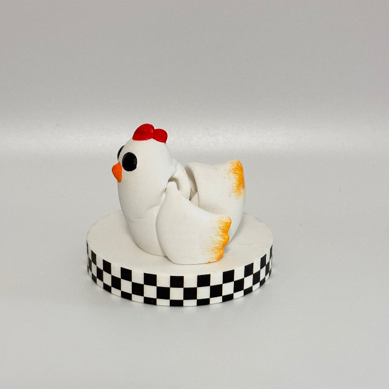 Peep The Chicken 3D Printed Fidget Collectable