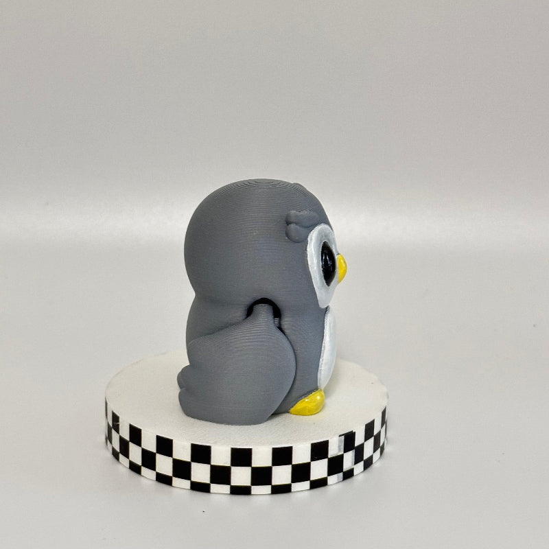 Hootsie The Grey Owl 3D Printed Fidget Collectable
