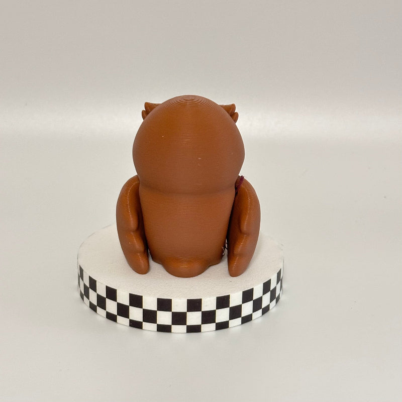 Tawny The Brown Owl 3D Printed Fidget Collectable