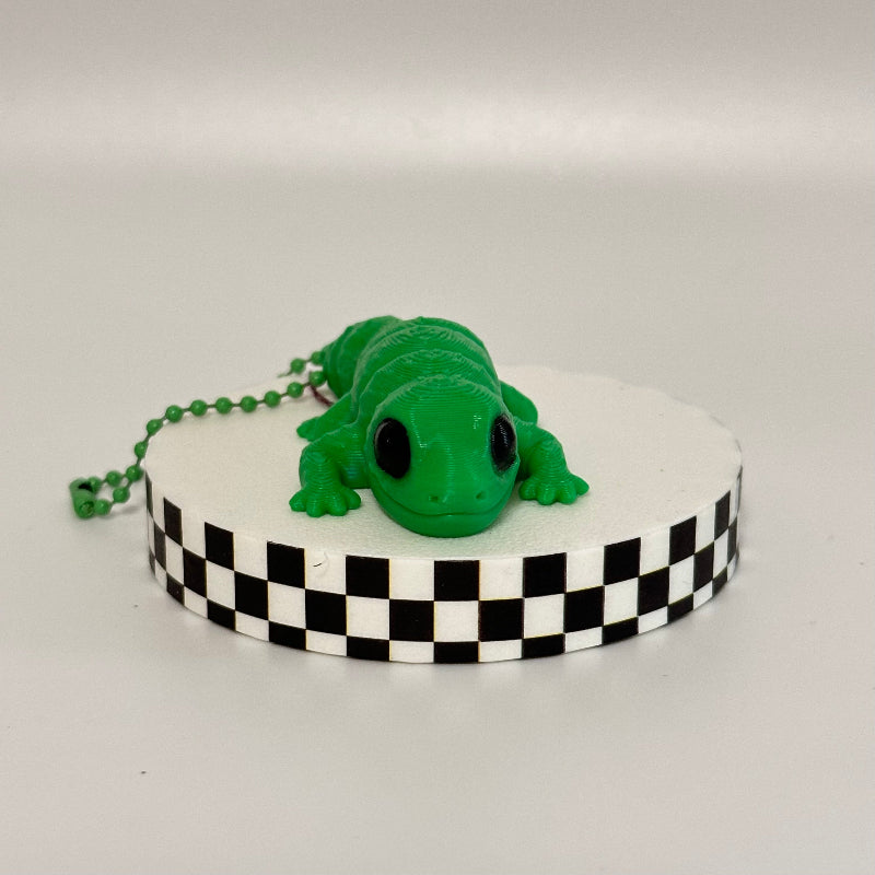 Sprout The Gecko Keychain 3D Printed Fidget Collectable