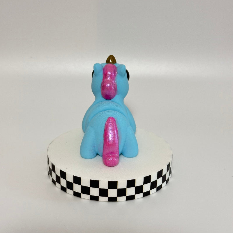 Cottonwave Magical Blue 3D Printed Fidget Unicorn Collectable