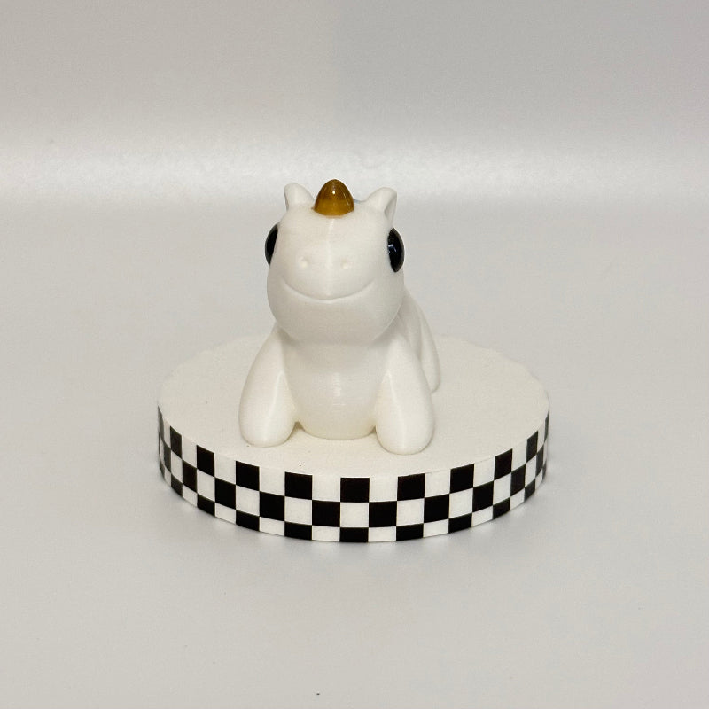 Skyglimmer Magical White 3D Printed Fidget Unicorn Collectable
