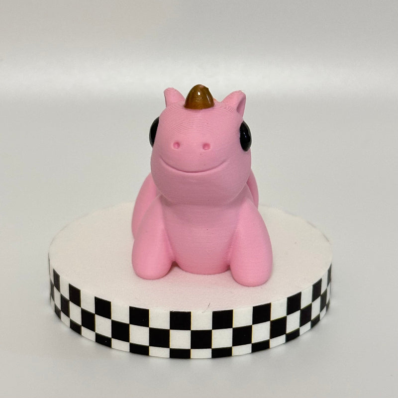 Tangerine Twinkle Magical Pink 3D Printed Fidget Unicorn Collectable