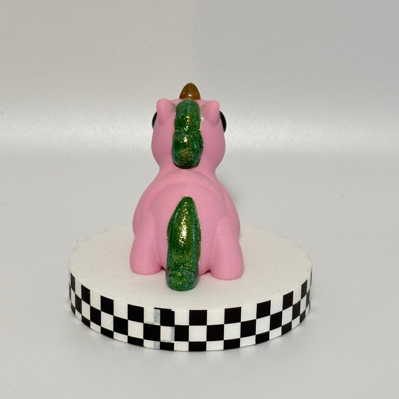 Meadowgleam Magical Pink 3D Printed Fidget Unicorn Collectable