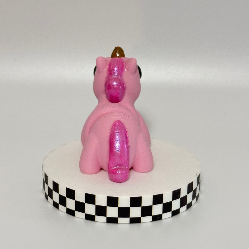 Sparklehoof Magical Pink 3D Printed Fidget Unicorn Collectable