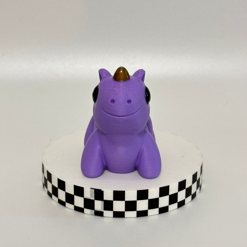 Emerald Whisper Magical Pink 3D Printed Fidget Unicorn Collectable