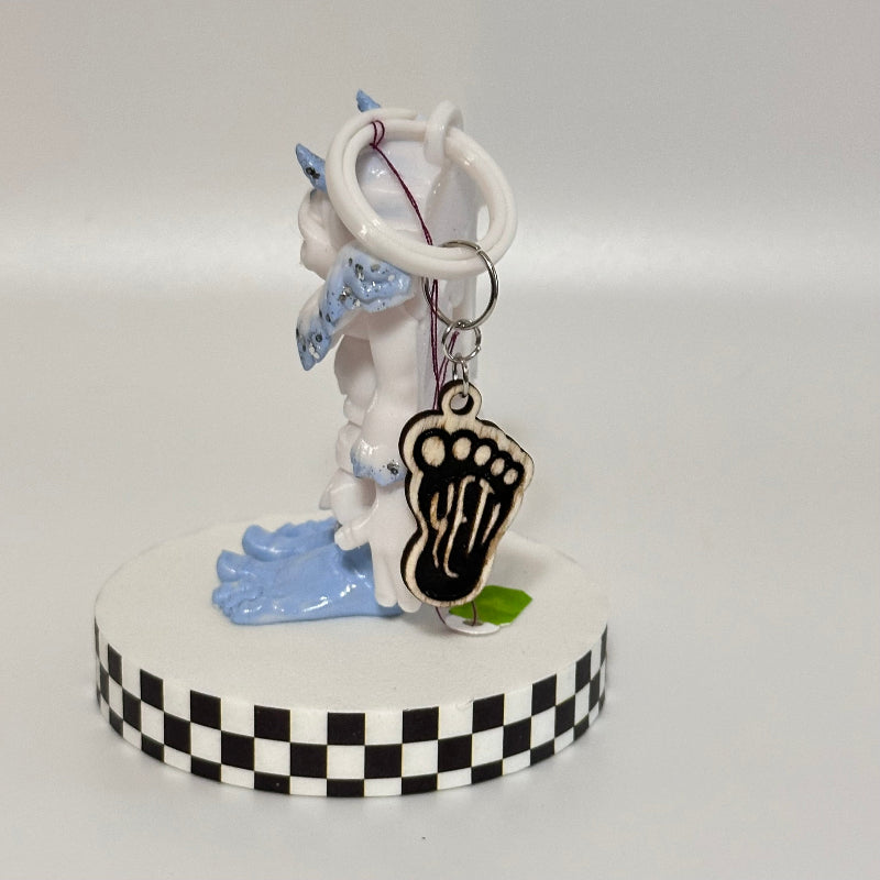 Frosty Toes: Cryptid Yeti Keychain Fidget Collectible