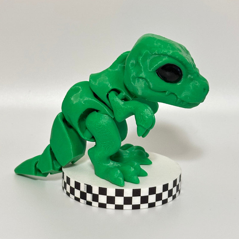 Roary Rex: Large Standing Green T-Rex Fidget Collectible