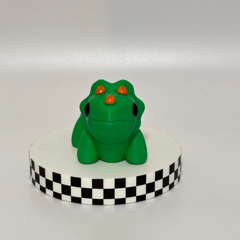 Tango Tops: Green Triceratops 3D Printed Fidget Collectible