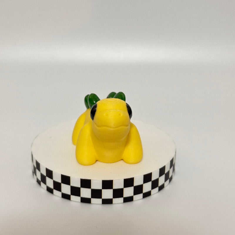 Sunny Spine: Yellow Stegosaurus 3D Printed Fidget Collectible