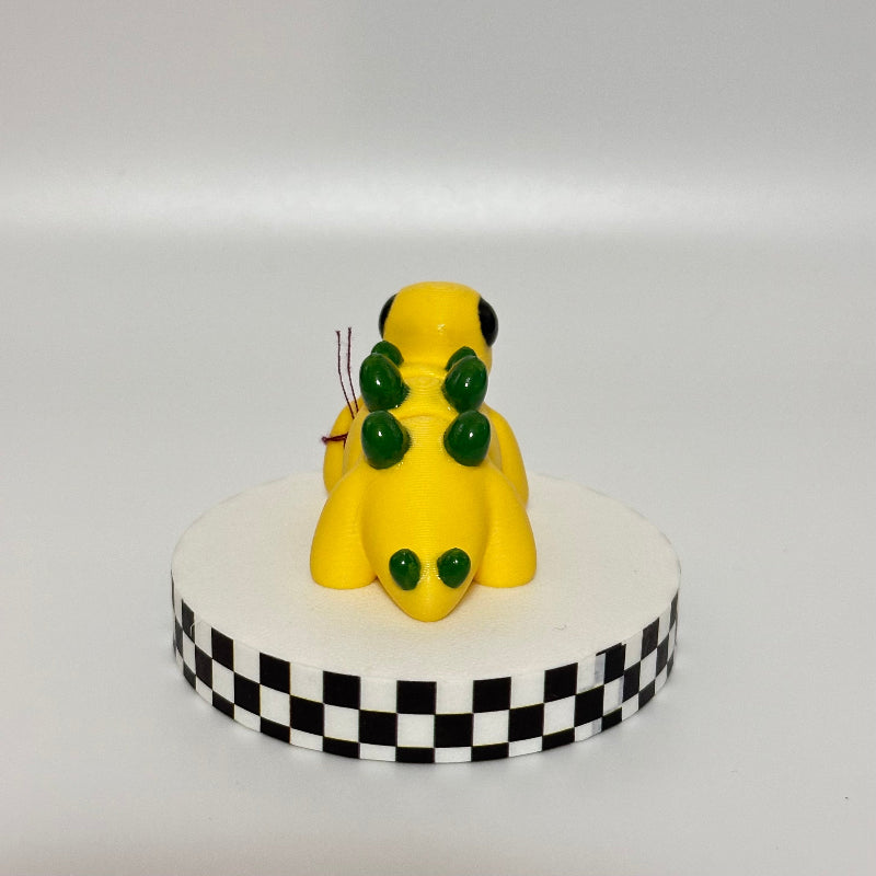 Sunny Spine: Yellow Stegosaurus 3D Printed Fidget Collectible