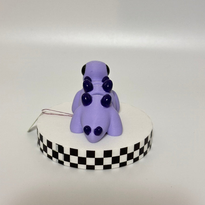 Lilac Lanes: Purple Stegosaurus 3D Printed Fidget Collectible