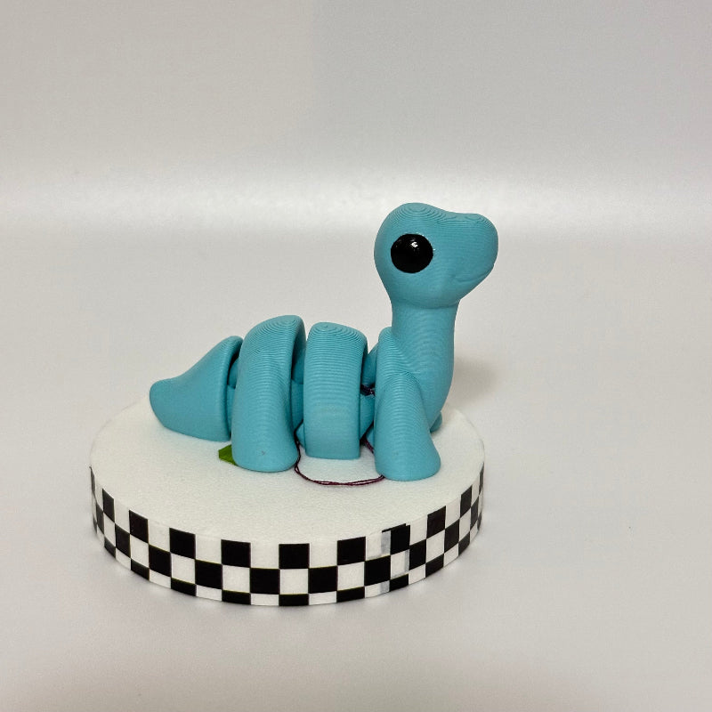 Sky Sprout: Blue Brontosaurus 3D Printed Fidget Collectible