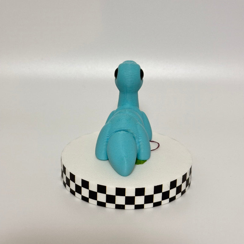 Sky Sprout: Blue Brontosaurus 3D Printed Fidget Collectible