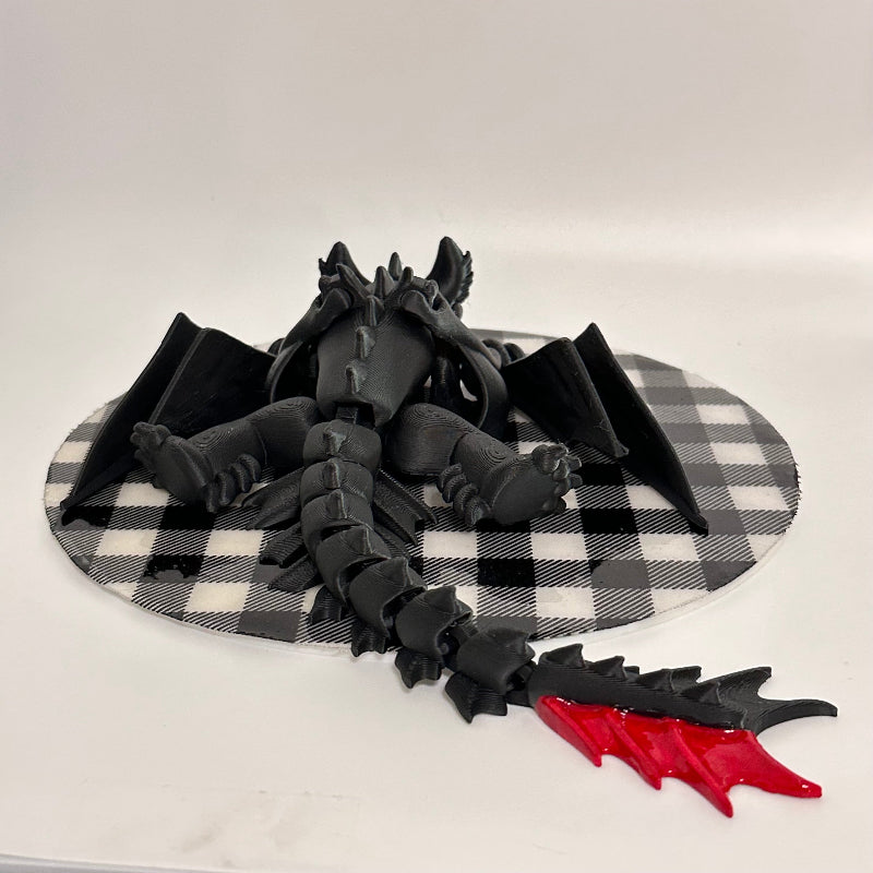 Large Night Fury 3D Printed Fidget Dragon Collectible