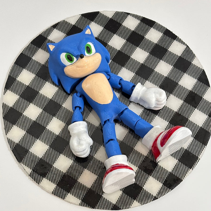 SpinDash Sonic 3D Printed Fidget Collectible