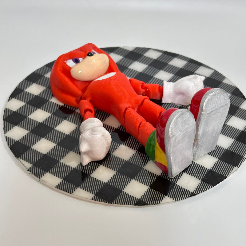 Knuckles the Fidget Guardian 3D Printed Fidget Collectible