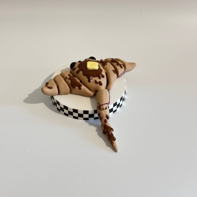 Flappy Jack The Pancake Manta Ray 3D Printed Fidget Collectable