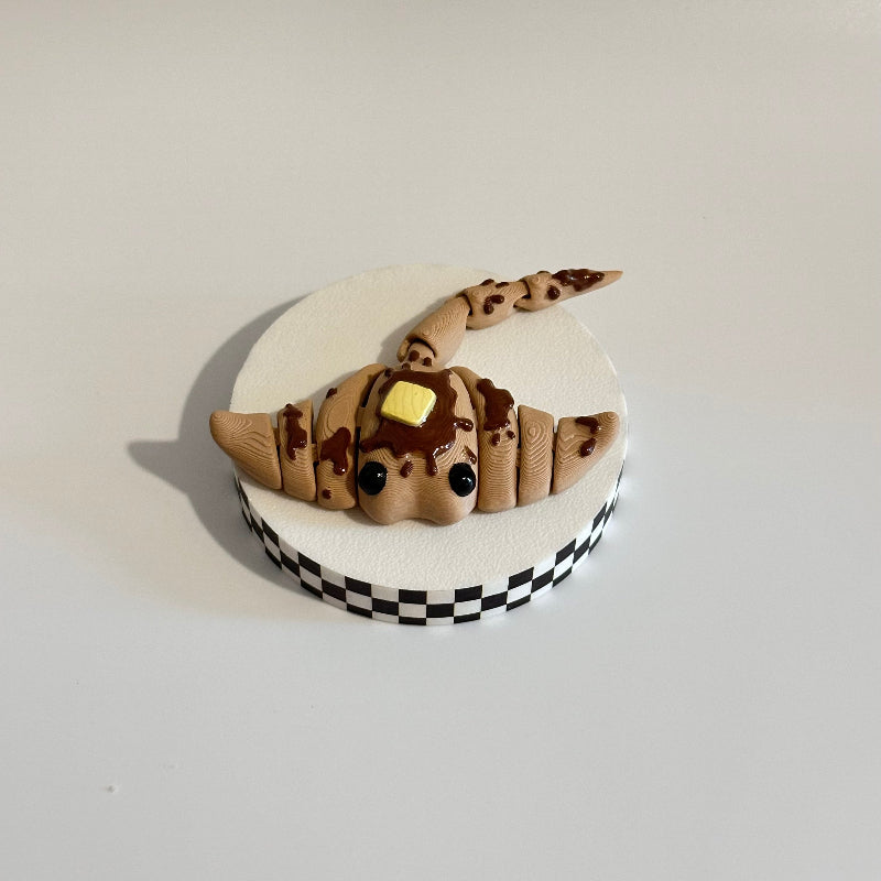 Flappy Jack The Pancake Manta Ray 3D Printed Fidget Collectable