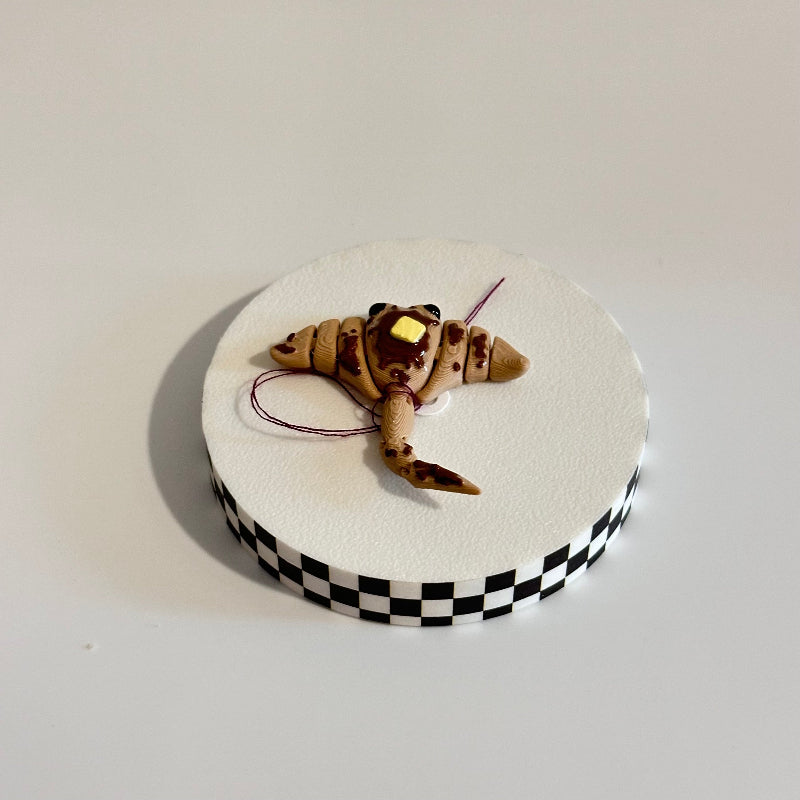 Flappy Jack The Pancake Manta Ray 3D Printed Fidget Collectable