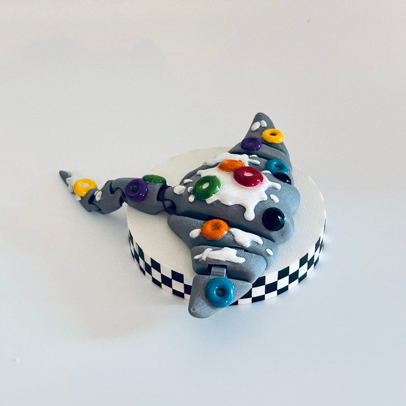 Loopsie the Kawaii Fruit Loops Manta Ray 3D Printed Fidget Collectable