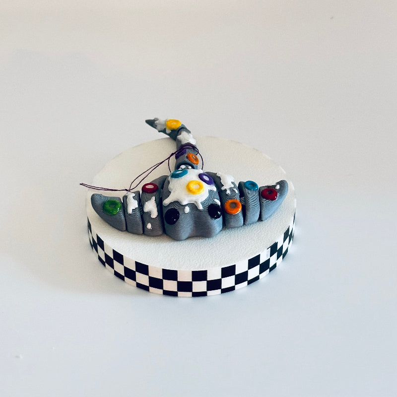 Loopsie the Kawaii Fruit Loops Manta Ray 3D Printed Fidget Collectable