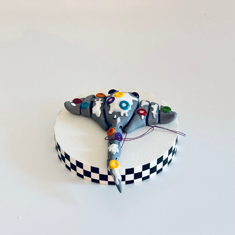 Loopsie the Kawaii Fruit Loops Manta Ray 3D Printed Fidget Collectable