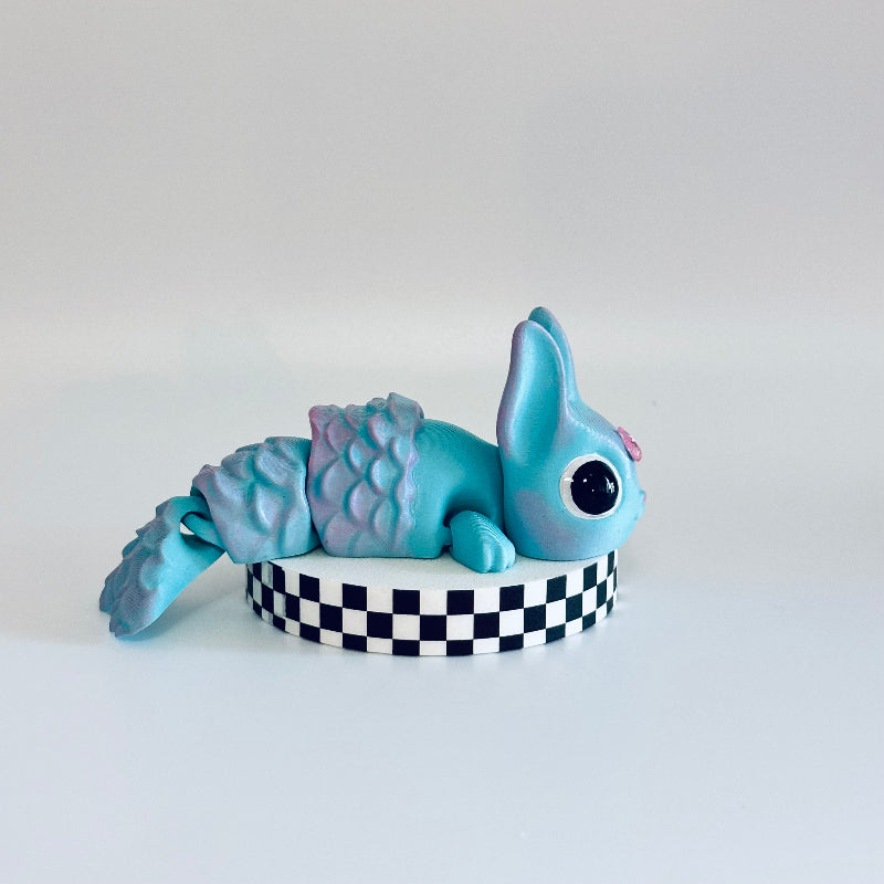 Coralie The MerBunny 3D Printed Fidget Collectable