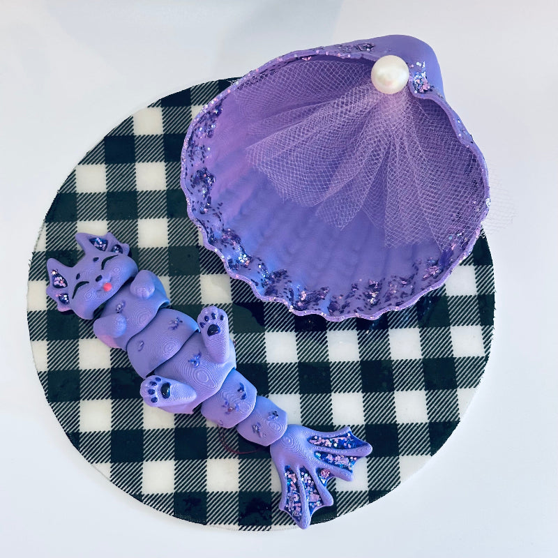 TwilightTide The MerCat 3D Printed Fidget Collectable