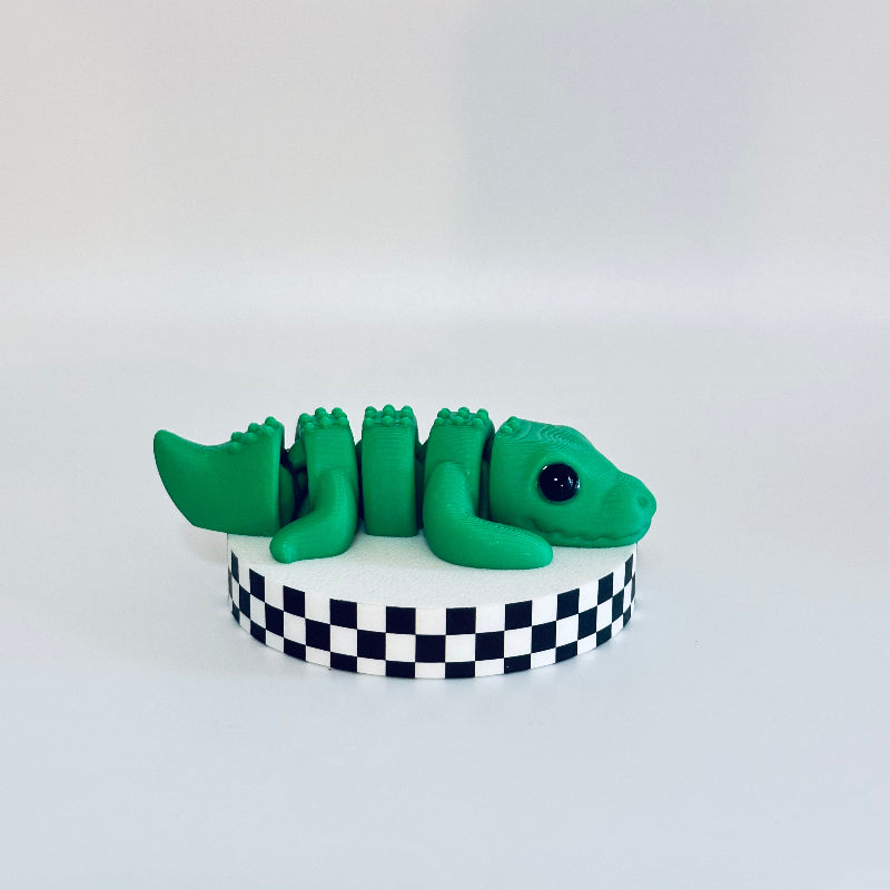 Snapper Green Gator 3D Printed Fidget Collectable