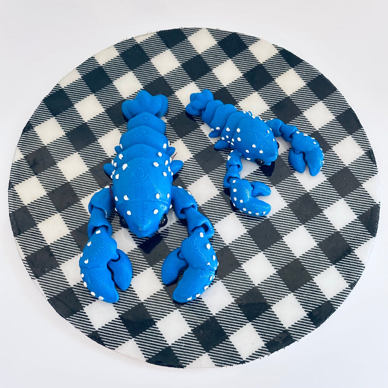 AzureClaw Rare Blue Lobster 3D Printed Fidget Collectable