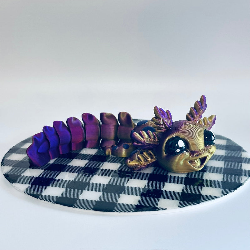 AuroraLottie The Axolotl 3D Printed Fidget Collectable