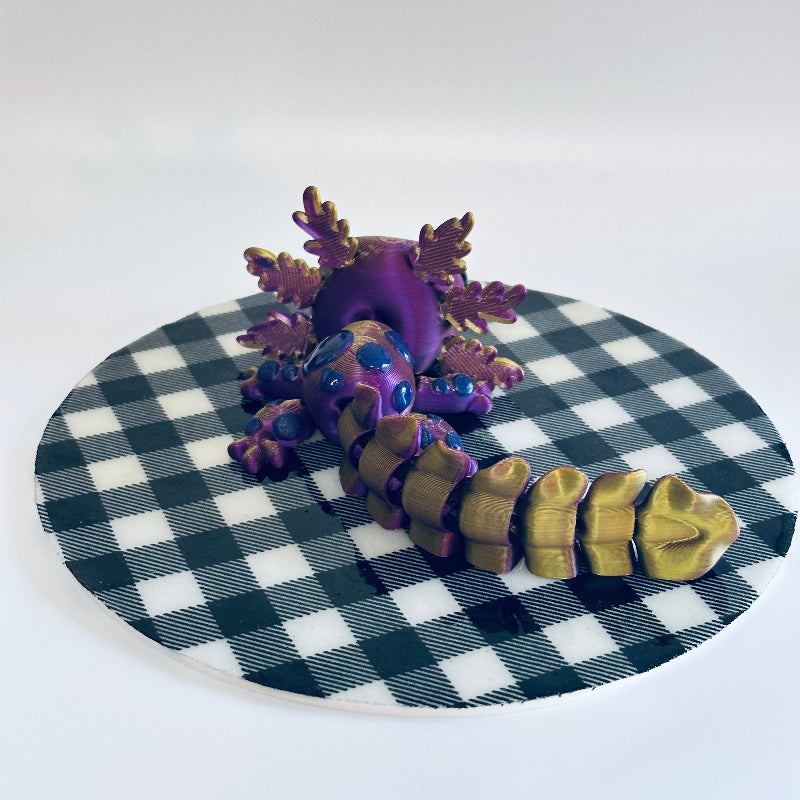 AuroraLottie The Axolotl 3D Printed Fidget Collectable