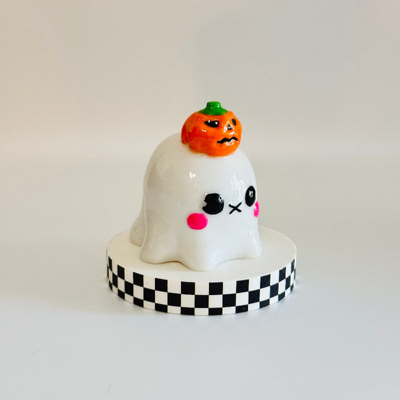 PumpkinBoo the Kawaii Ghost 3D Printed Figurine Collectable