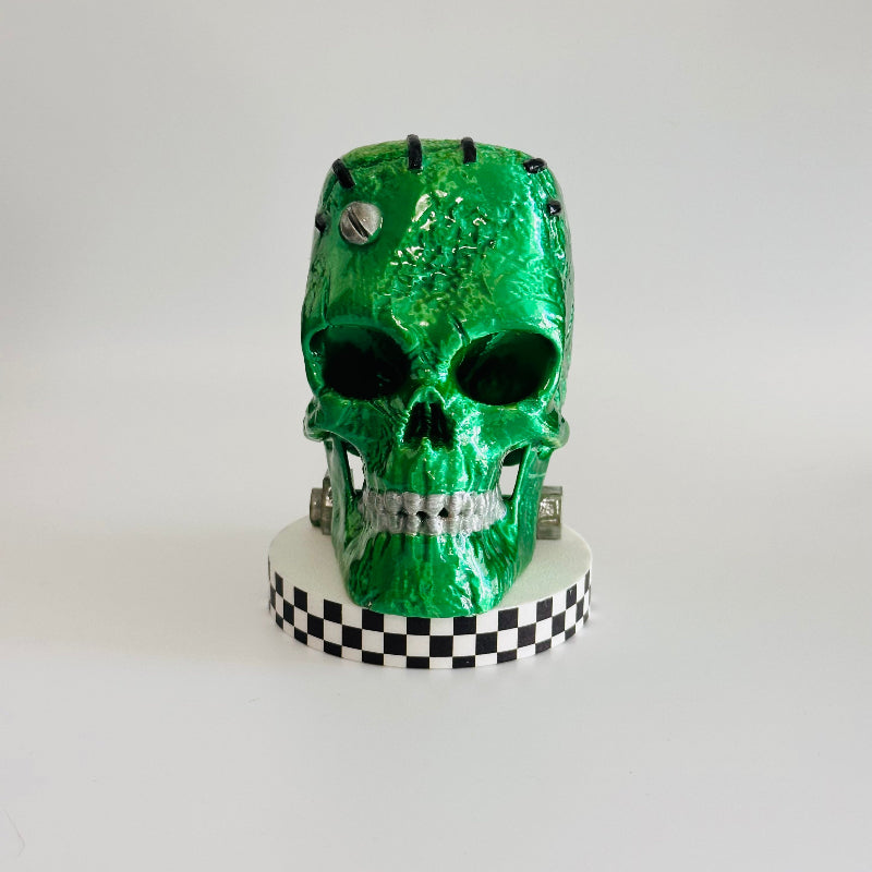 Frankenstein Skull 3D Printed Figurine Collectable