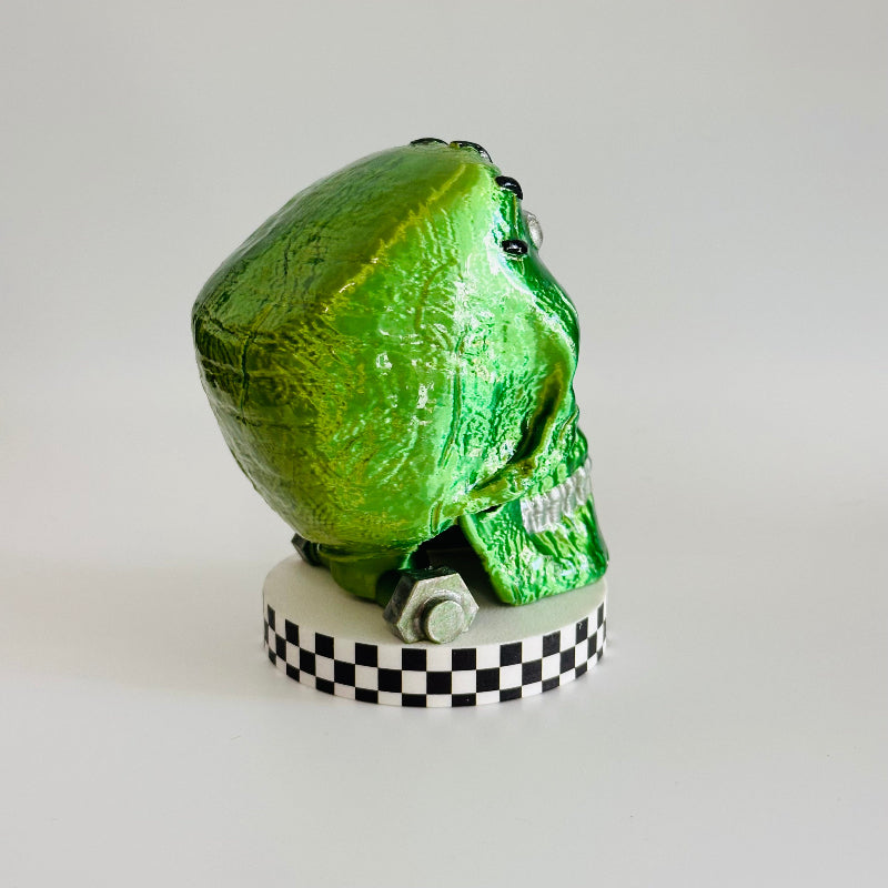 Frankenstein Skull 3D Printed Figurine Collectable