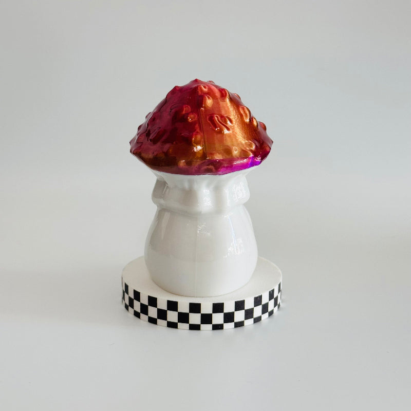 Mushroom Skull 3D Printed Figurine Collectable