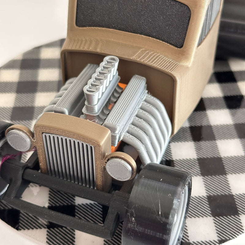 Metallic Bronze Rat Rod 3D Printed Car