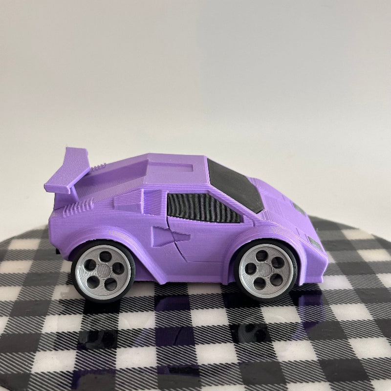 Purple Speedster Racer 3D-Printed Sports Car