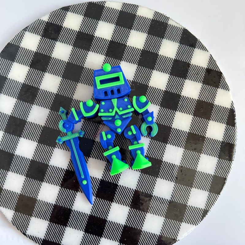 AegisByte the Cyber Knight 3D Printed Fidget Collectable