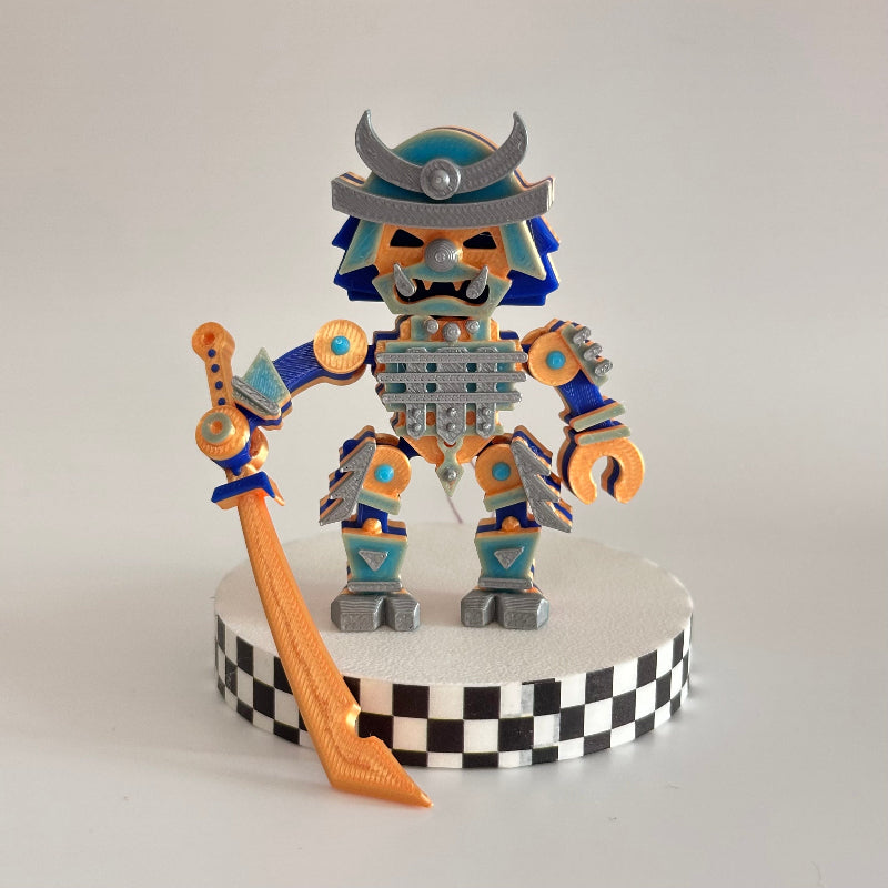 KendoByte the Cyber Samurai 3D Printed Fidget Collectable