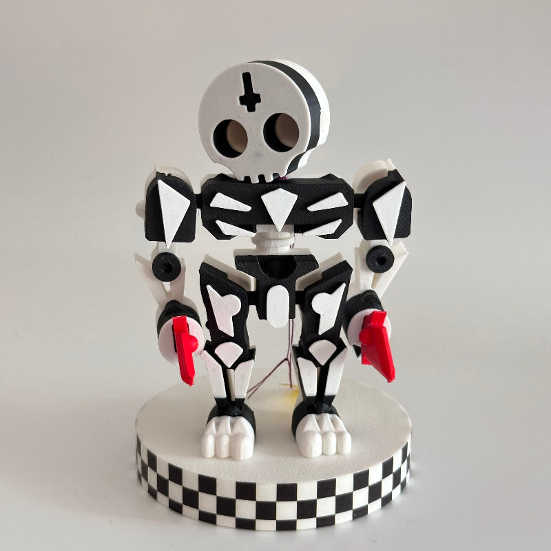 DeathBot 3D Printed Robot Fidget Collectable