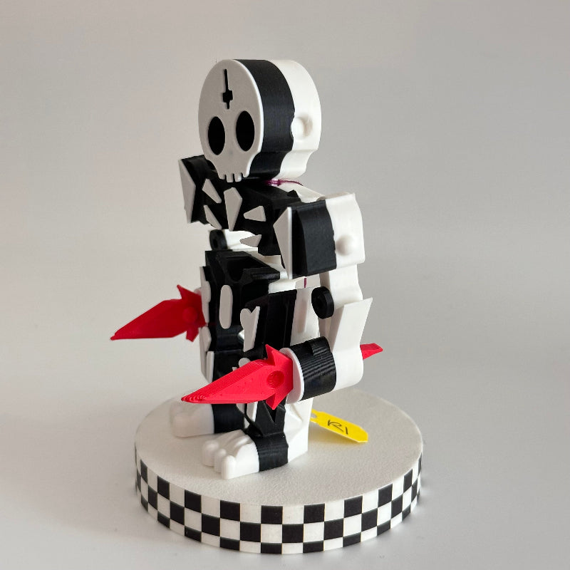 DeathBot 3D Printed Robot Fidget Collectable