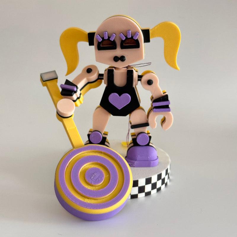 LolliHex the Goth Candy Bot 3D Printed Fidget Collectable