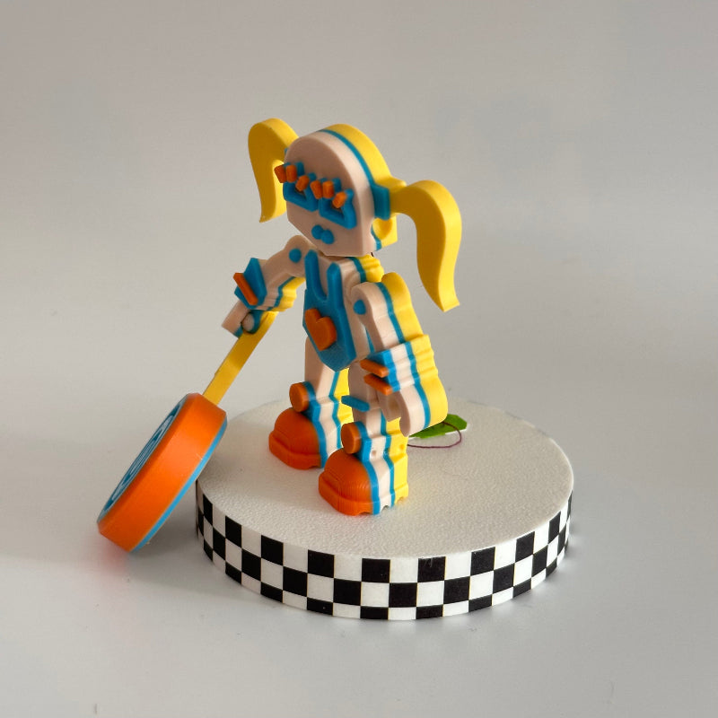 SweetieByte the Lollipop Bot 3D Printed Fidget Collectable