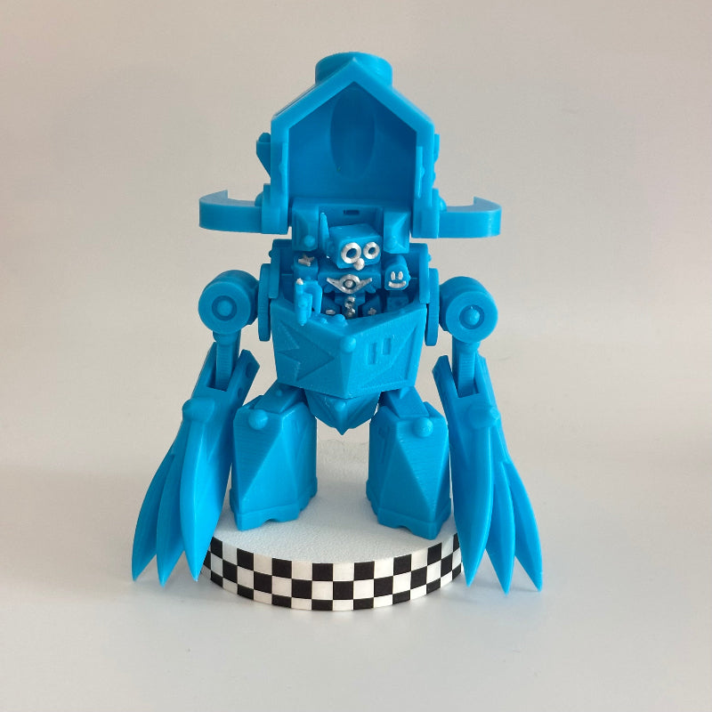 AzureByte the BotSlicer 3D Printed Fidget Collectable