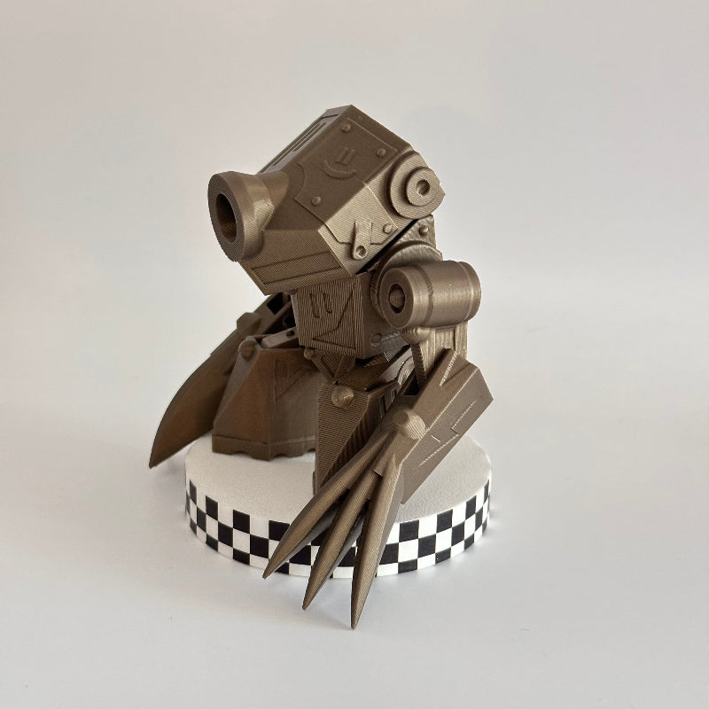 GearSlasher the Bronze BotSlicer 3D Printed Fidget Collectable